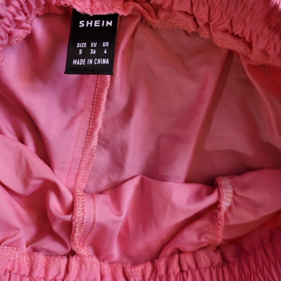 Women's Shorts Drawstring Waist Ruched Shorts Pink - Picture 9 of 9